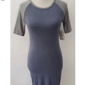 Lularoe Julia dress XS in pinkish/purple and grey